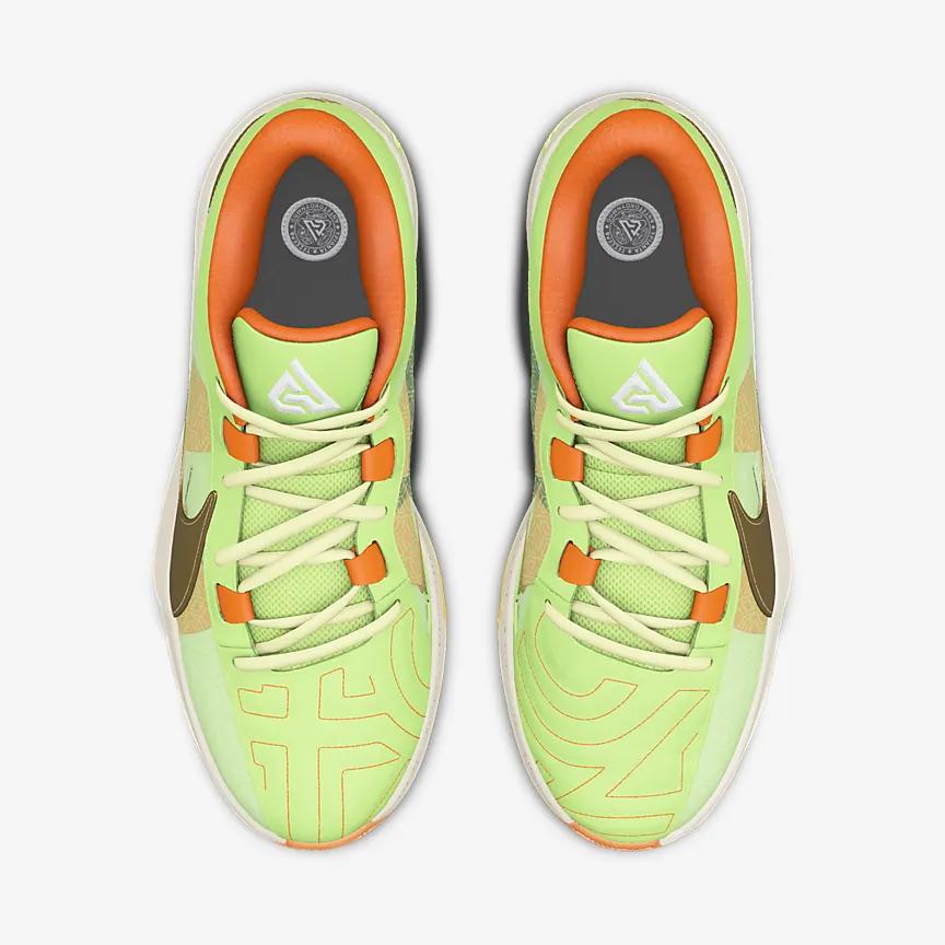 Giày Nike Freak 5 By You Nam Xanh Neon